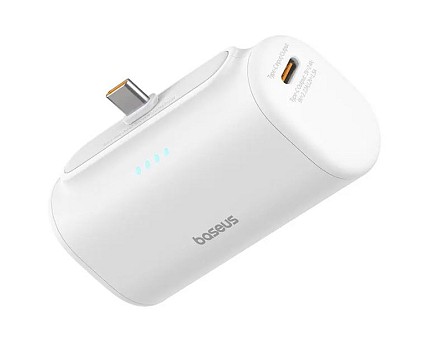 Baseus Powerbank 20W 5000mAh Plug-In USB-C 20W White