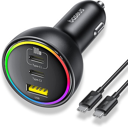 Baseus Car Charger 152.5W 2C + 1U incl 100W Cable