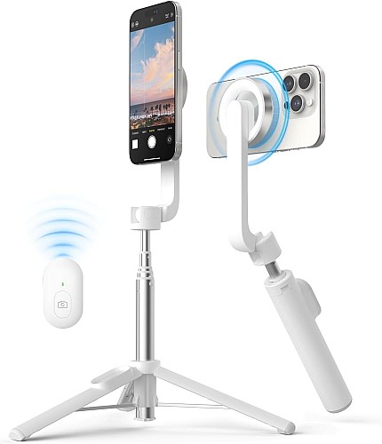 Baseus TechShot Series Aluminium Selfie Stick Extendable up to 61cm White