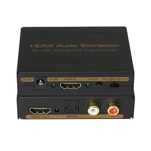 DigitMX HDMI TO HDMI+Audio (SPDIF+2RCA) Converter 4K30HZ ARC DMX-CHHS3