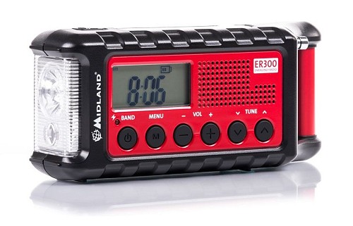 Midland ER300 Emergency Solar Powerbank FM & Dynamo Torch