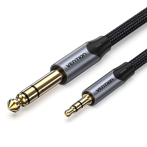 Vention AUDIO 3.5mm to 6.3mm M-M TRS Cable Braided Alum 10.0m BAUHL