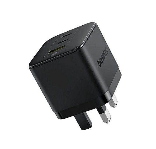 Baseus Charger Wall 65W 2C+U PALM Series UK Black