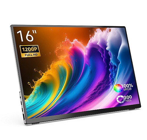 MINIX Monitor Portable Touch 16 Full-HD 100% sRGB USB-C/HDMI, PD, Foldable Stand SF16T