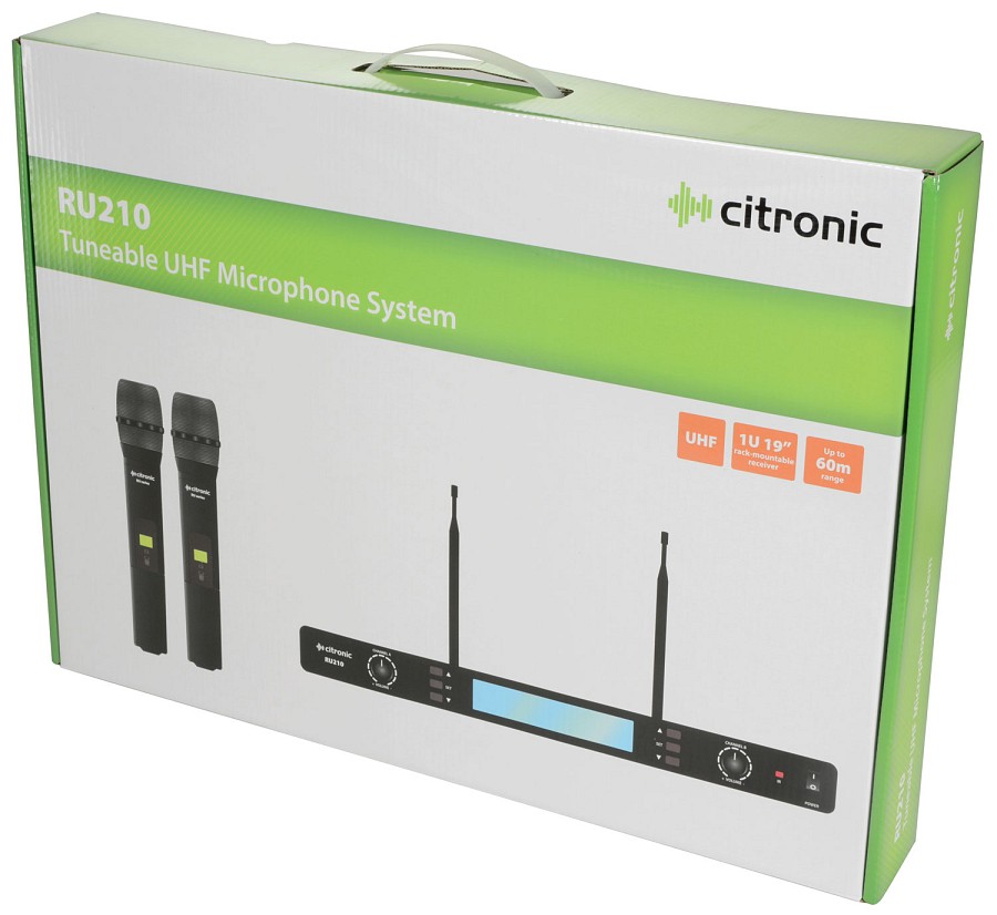 Citronic RU210-H Dual Multi-UHF Handheld 171.970UK