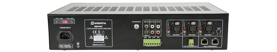 Adastra RM244V v2 4Z 240W FM/USB/BT with Paging 953.244UK