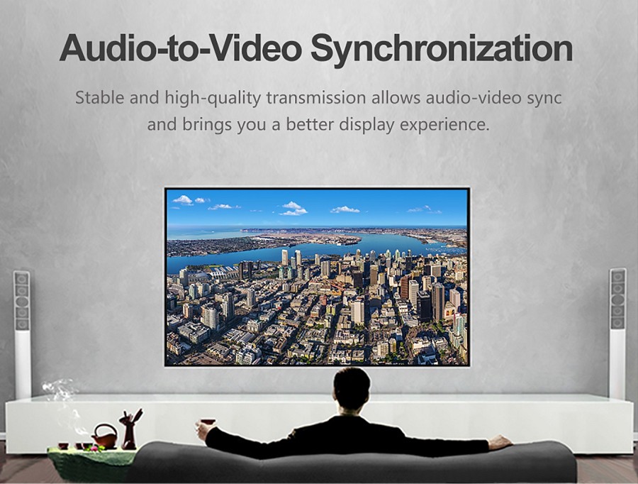 Unitek Y-C609BK DisplayPort 1.2 Cable 4K60Hz M-M 3.0m