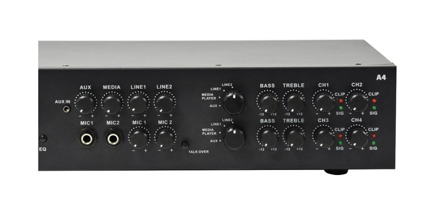 Adastra A4 2 x Independent Stereo Zones Amplifier 4x200W USB/BT/FM 953.404UK