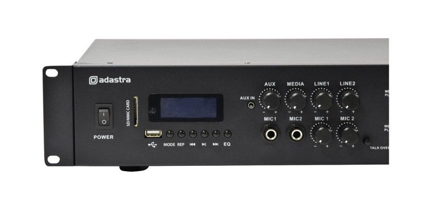 Adastra A4 2 x Independent Stereo Zones Amplifier 4x200W USB/BT/FM 953.404UK