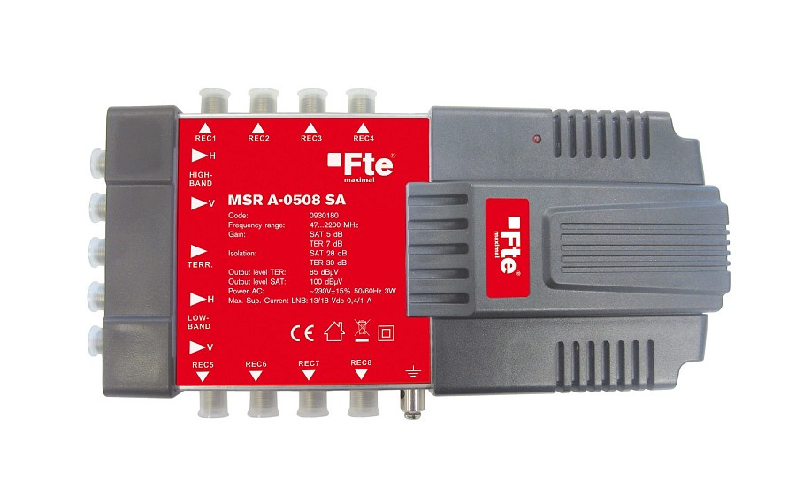 FTE MSRA0508 5/8 Active Sat/Terrestrial Multiswitch
