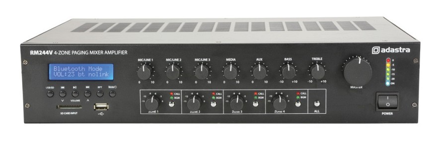 Adastra RM244V v2 4Z 240W FM/USB/BT with Paging 953.244UK