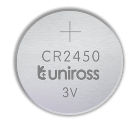 Uniross CR2450 Button Cell Lithium Battery (5pack)