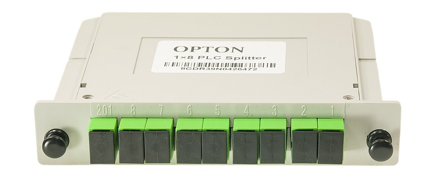 Opton PLC Fiber Splitter Cassette 1x8 SC/APC