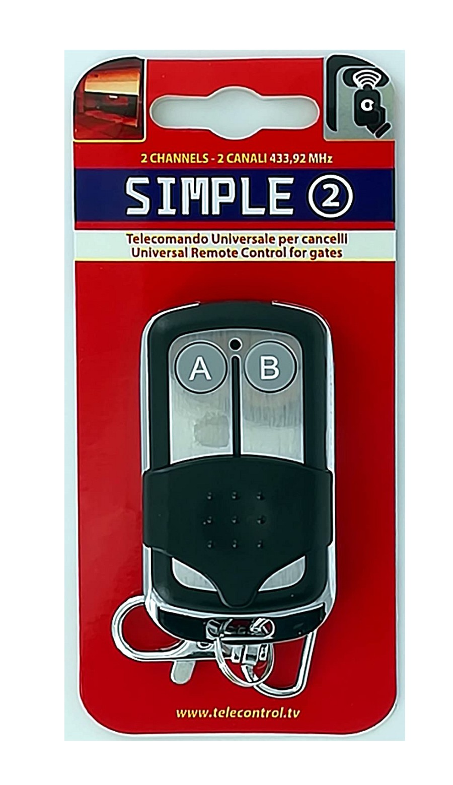 Superior Simple2 RF Remote Control 2 devices (433.92 MHz)