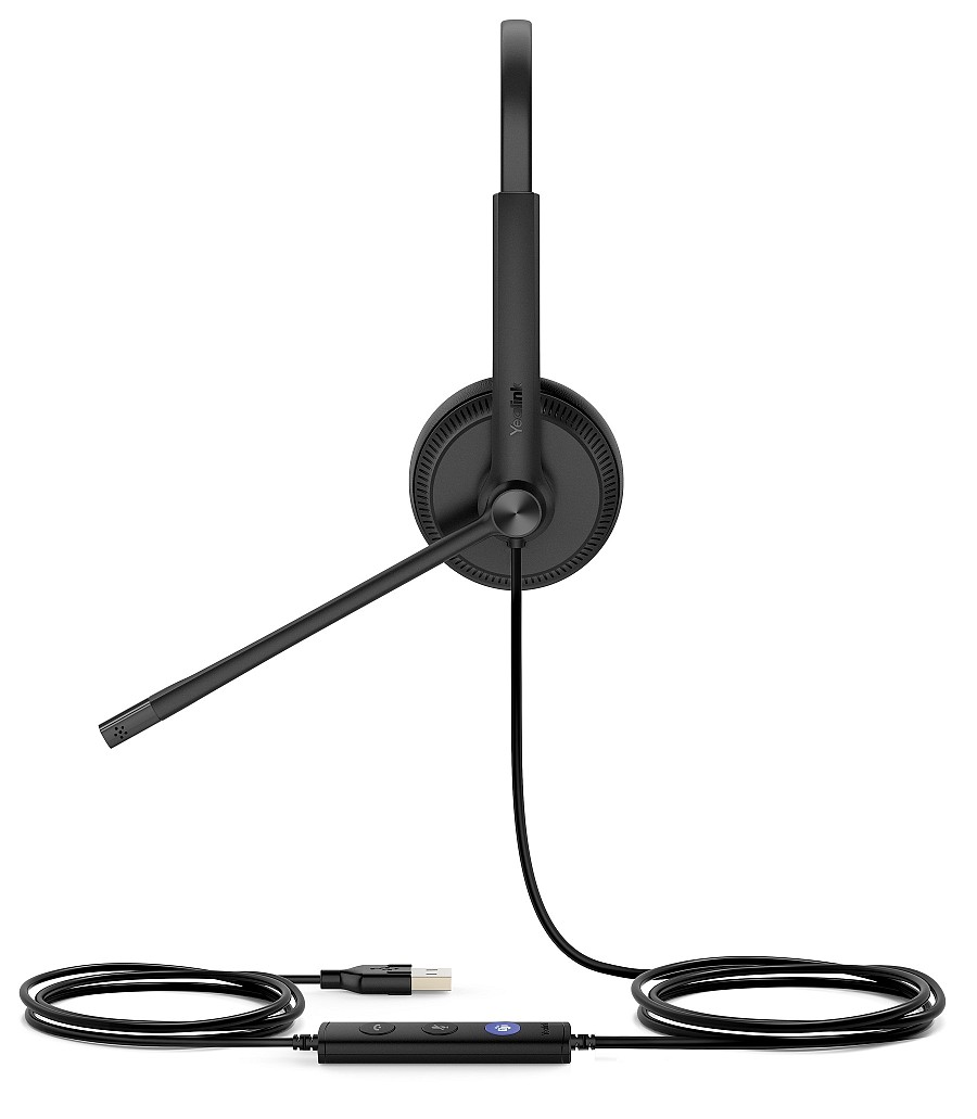 Yealink Headset Wired USB Noise Cancelling USB-A UH34 Dual Teams