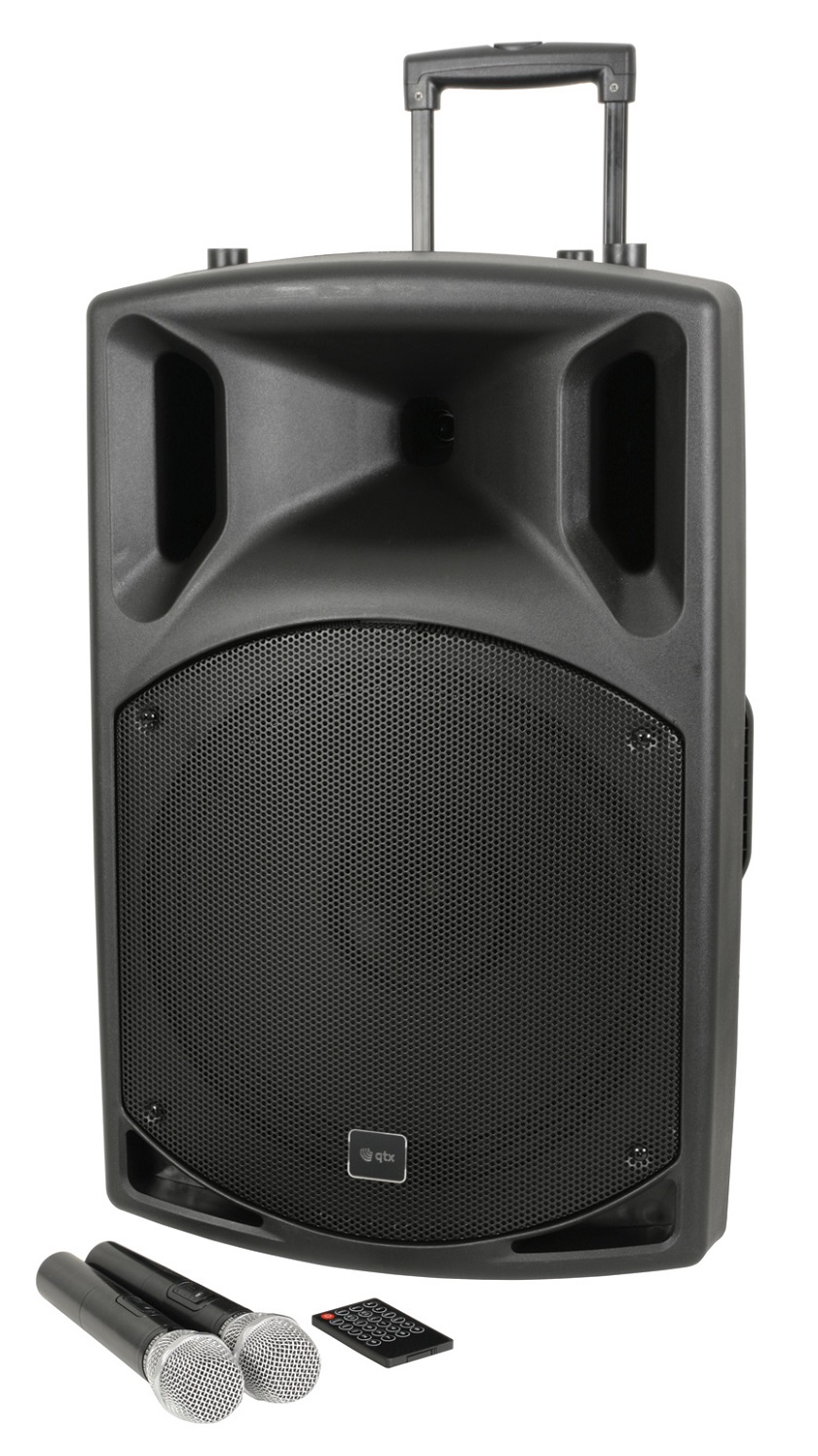 QTX QX15PA-Plus Portable PA 15 BT/USB/UHF Mic 178.857UK