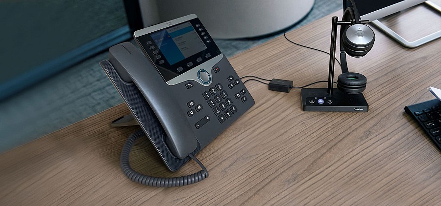 Yealink Headset Adapter for Wireless Headset WH62/WH63 to 3rd Party IP Phones (Grandstream,Cisco,Poly, Avaya) EHS60