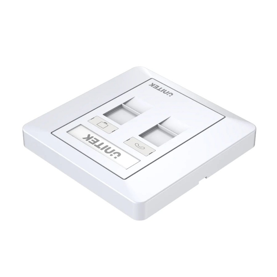 Unitek Network Dual Port Wall Plate T013A