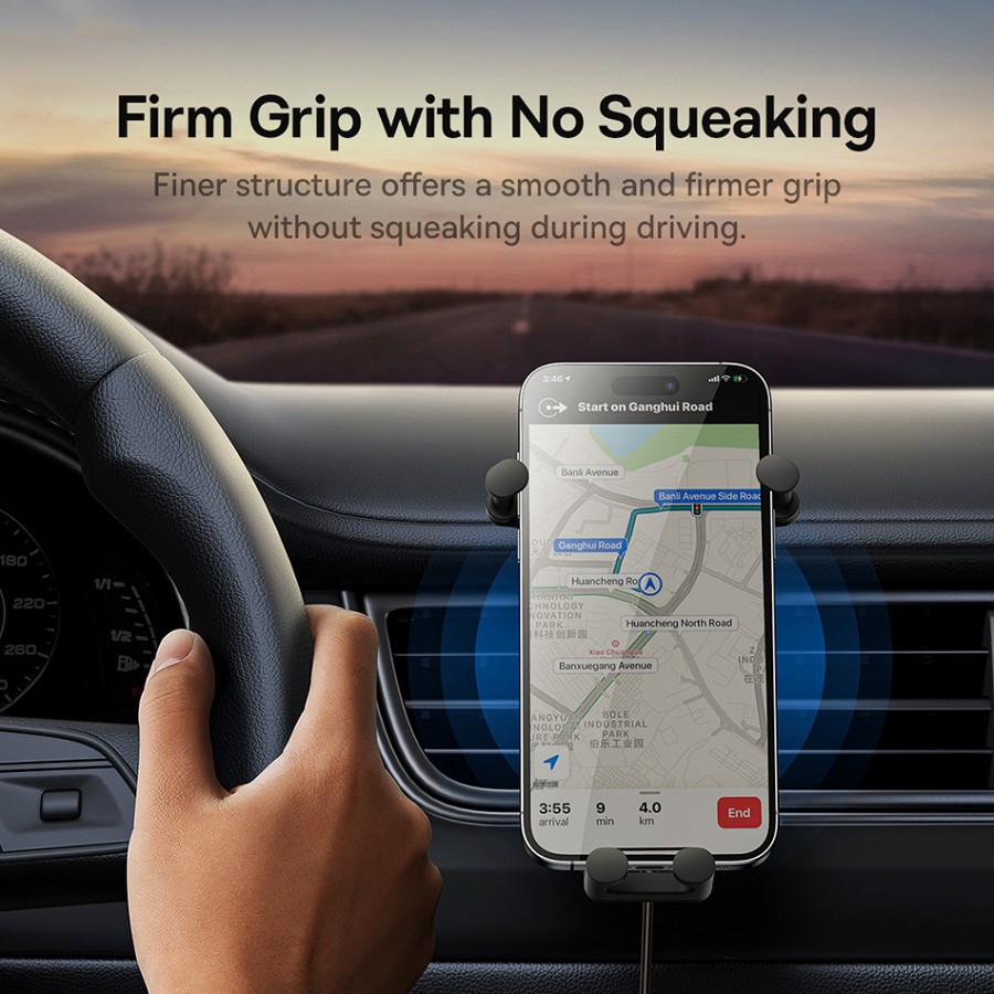 Baseus 15W Wireless AirVent Car Charger & Mount SUWX030001