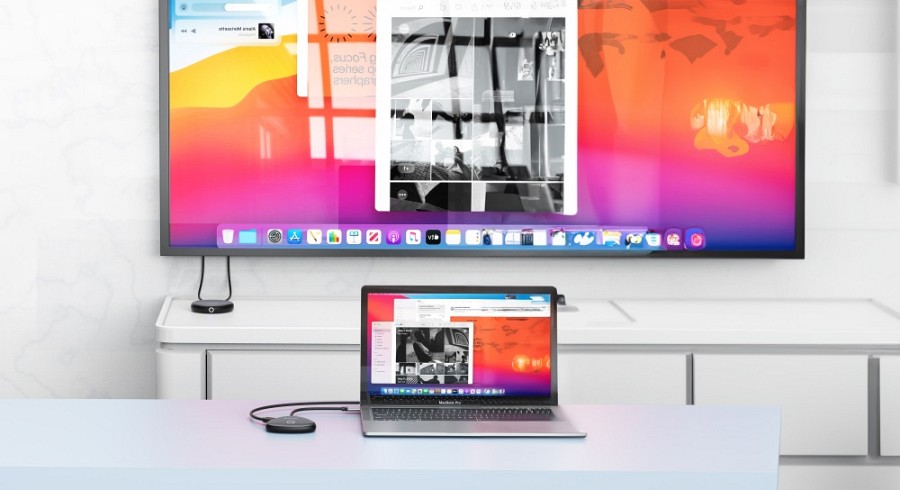 Verbatim Share My Screen USB-C Wireless Display Adapter 4K with Hub WDA-02