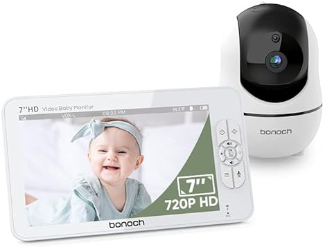 Bonoch BBM03 Portable Baby Monitor 7 and PTZ Camera+Audio No WiFi