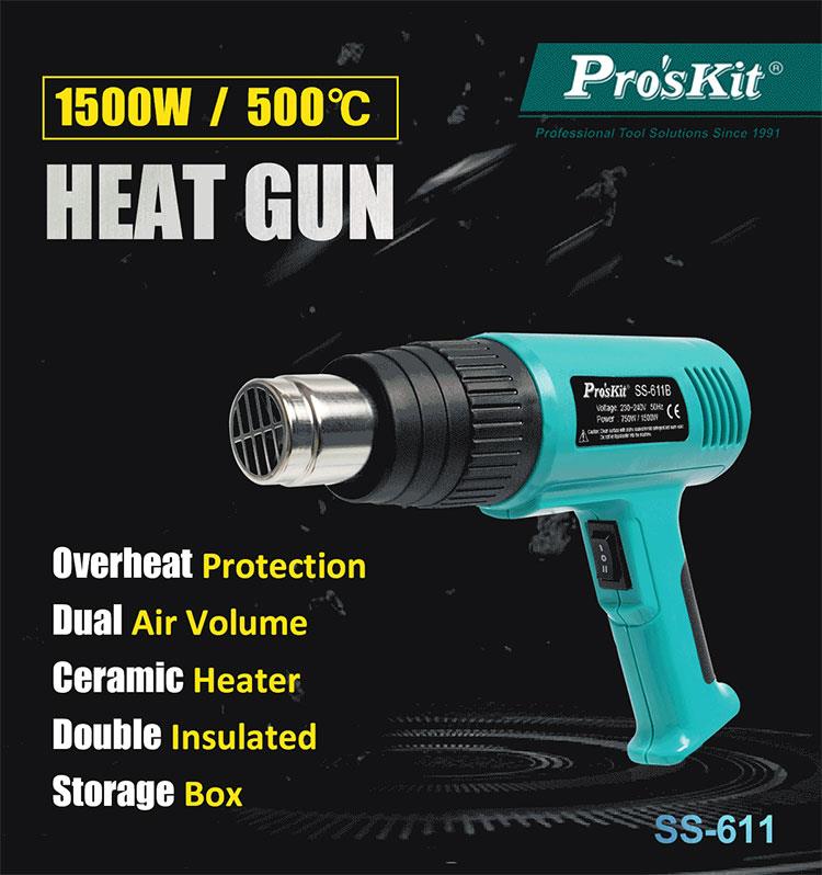 Proskit Guns Hot Air Gun 1500W SS-611B