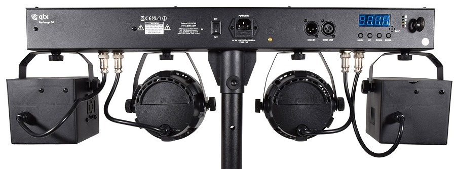 QTXlight Recharge DJ Portable Derby & PAR Bar Set 151.547UK