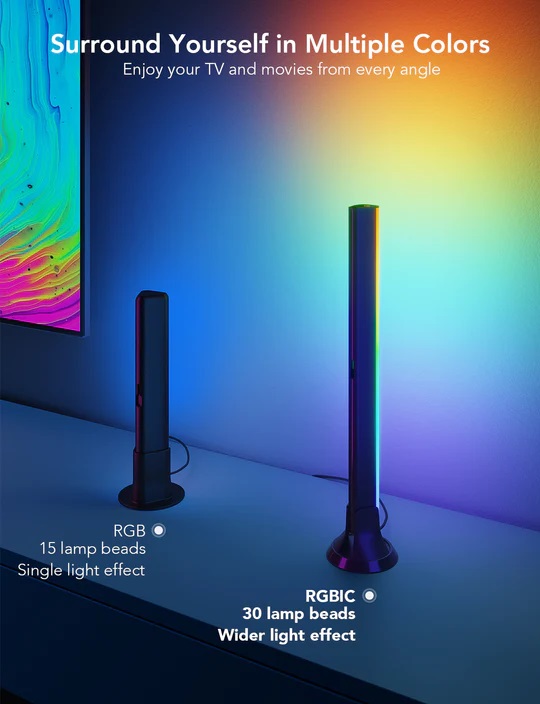 Govee TV Light Bars RGBIC for 45-70 TV H6046