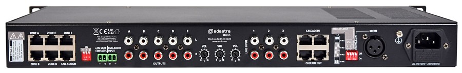 Adastra RX45 Advanced Audio Matrix 4in 5out 953.046UK
