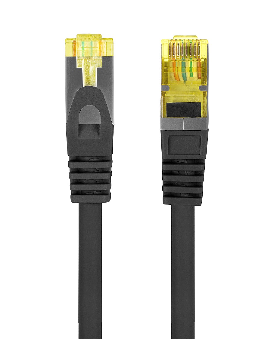 Lanberg Patch Cable CAT6A S/FTP CU LSZH 1m Black