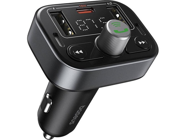 Baseus S09 Lite Car FM Transmitter-Charger USB/BT/SD 18W