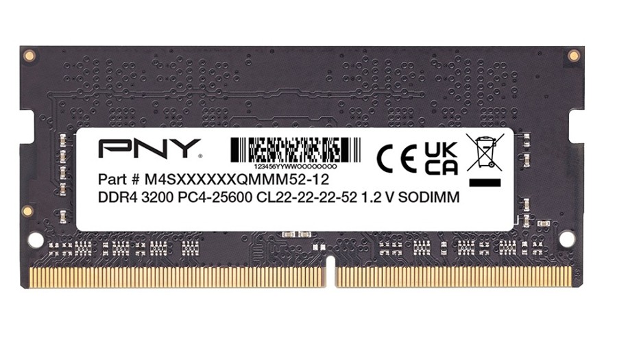 PNY RAM SODIMM DDR4 3200MHz CL22 8GB Notebook Memory