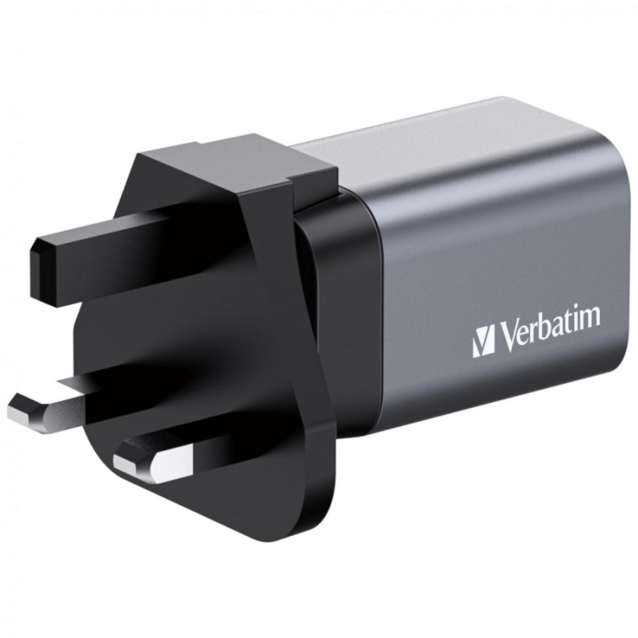 Verbatim Wall GaN Charger 35W USB-C USB-A (UK/EU/US) GNC-35