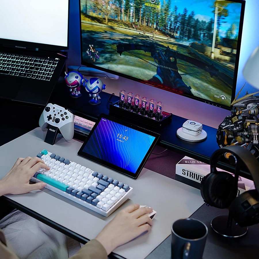 Machenike K500-B94 Grey Mechanical Gaming Keyboard 94 Brown Switch Keys