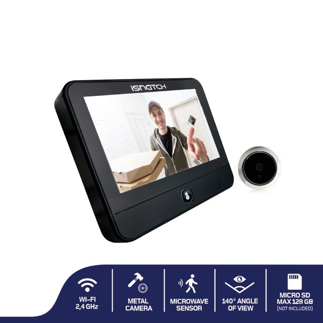 GBC HeyDoor Smart WiFi Peephole with Monitor 4.3
