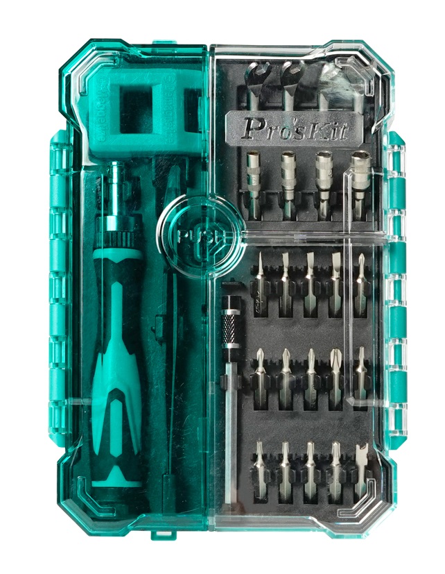 Proskit Repair Precision Tool Set with 27 Inserts SD-9827M