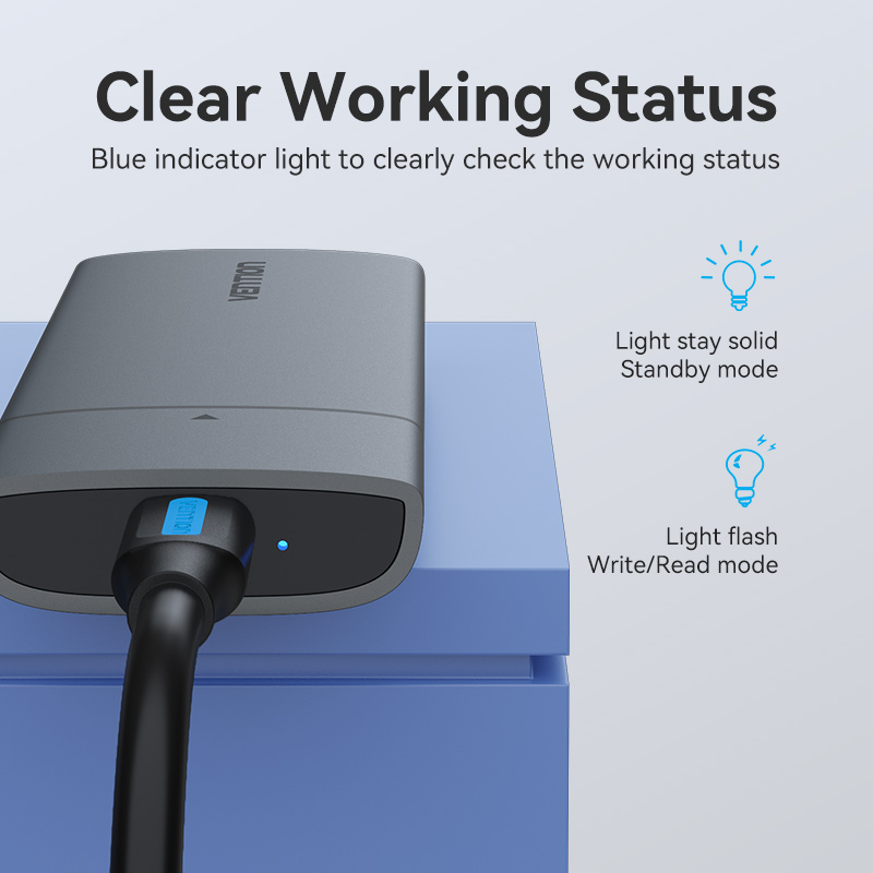 Vention KPGH0 M2 NVMe SSD Enclosure USB 3.1Gen2 10Gbps Metal