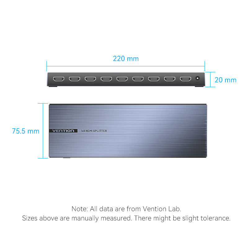 Vention HDMI Splitter 8-Port 4K 1.4 w/UK PSU AKQB0-UK