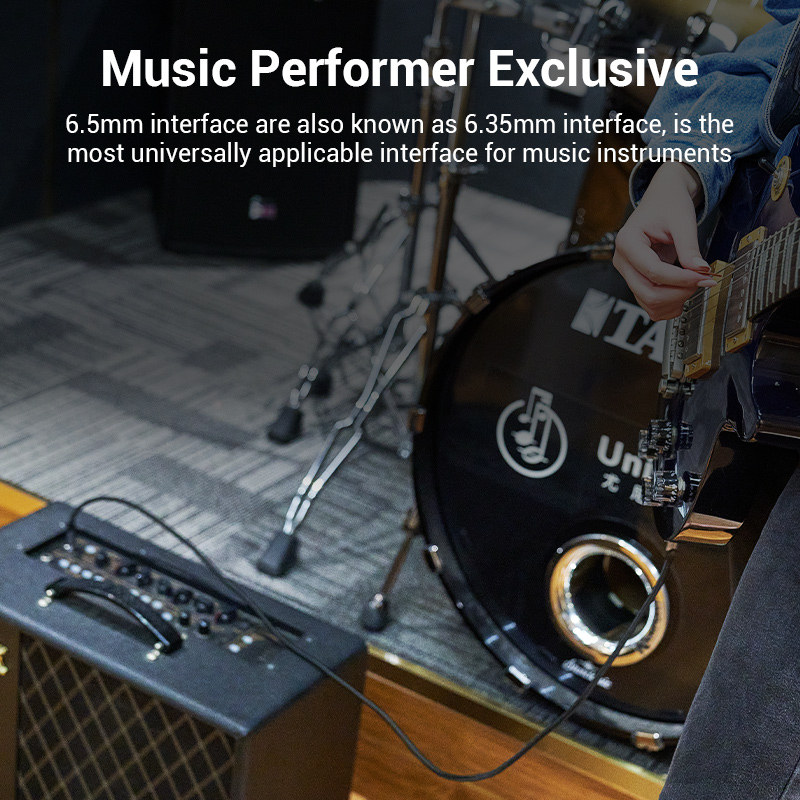 Vention AUDIO 6.3mm M-M Braided Cable Aluminium 5.0m BASHJ