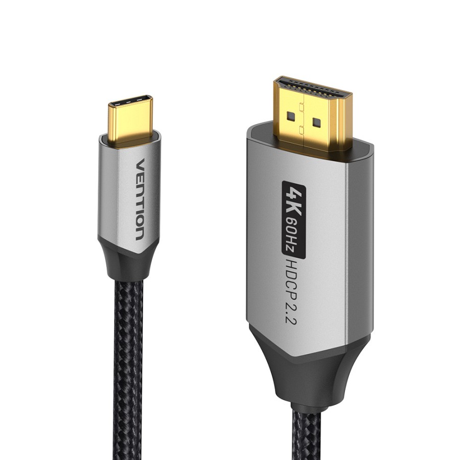 Vention USB-C to HDMI Converter Cable Braided 4K60Hz 1.0m CRBBF