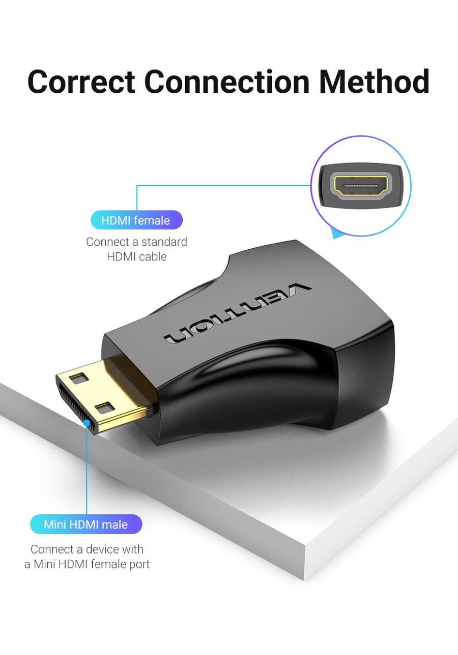 Vention HDMI Adaptor Female to Mini HDMI Male AISB0