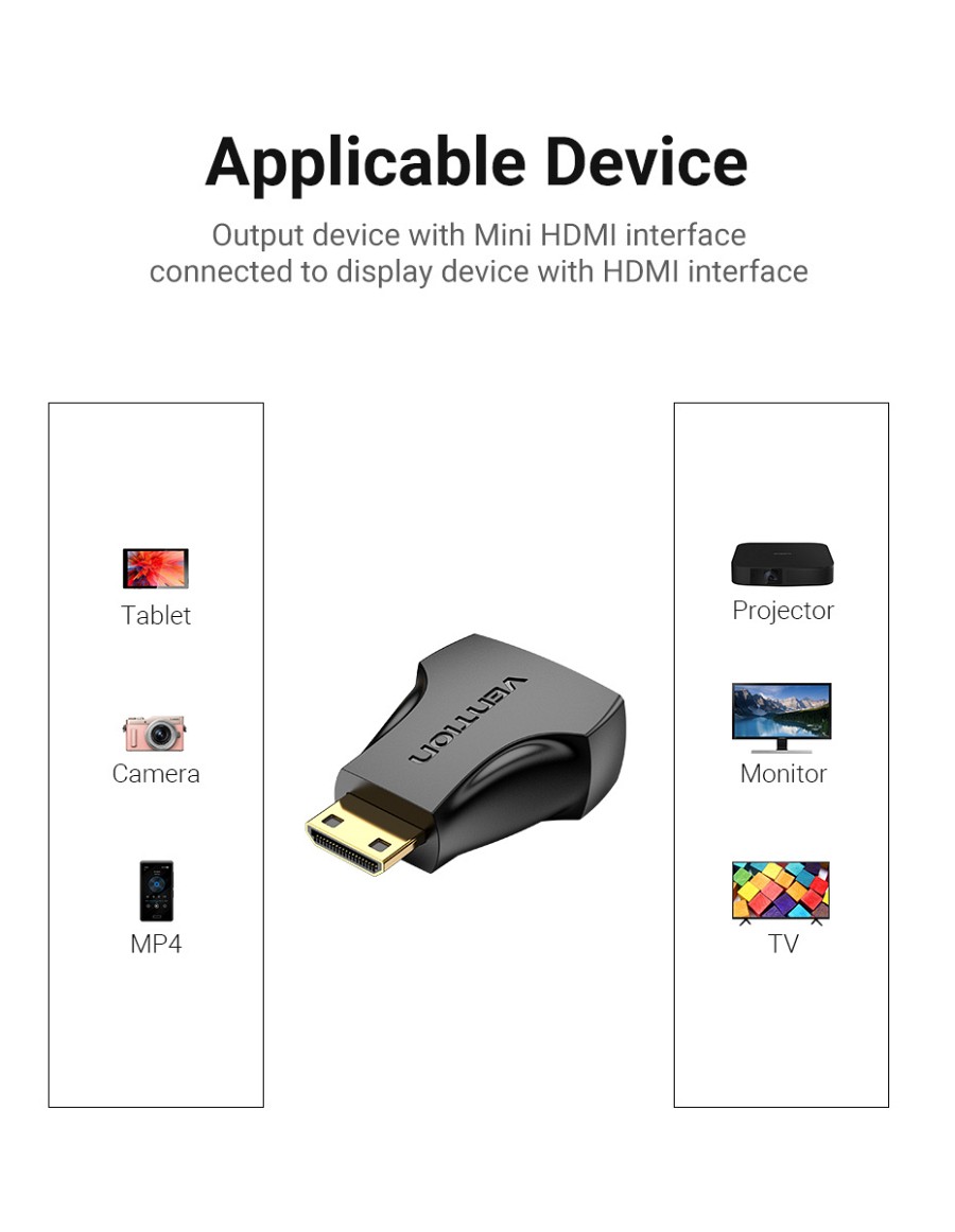 Vention HDMI Adaptor Female to Mini HDMI Male AISB0