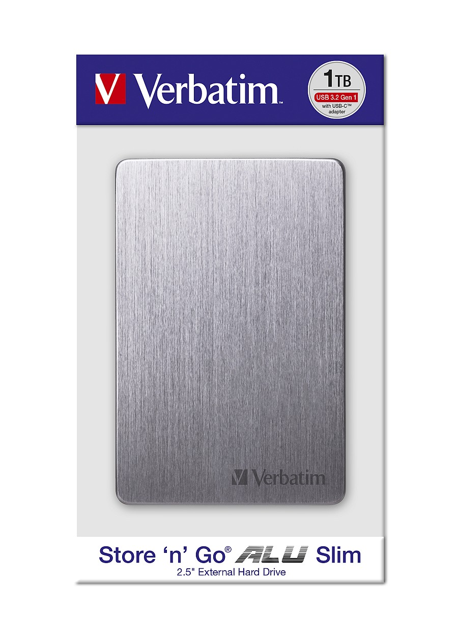 Verbatim HDD External STORENGO 2.5 USB3.2 Alum 1TB Space Grey