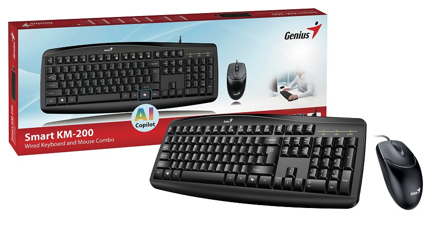 Genius Keyboard-Mouse Set Wired KM-200 Russian