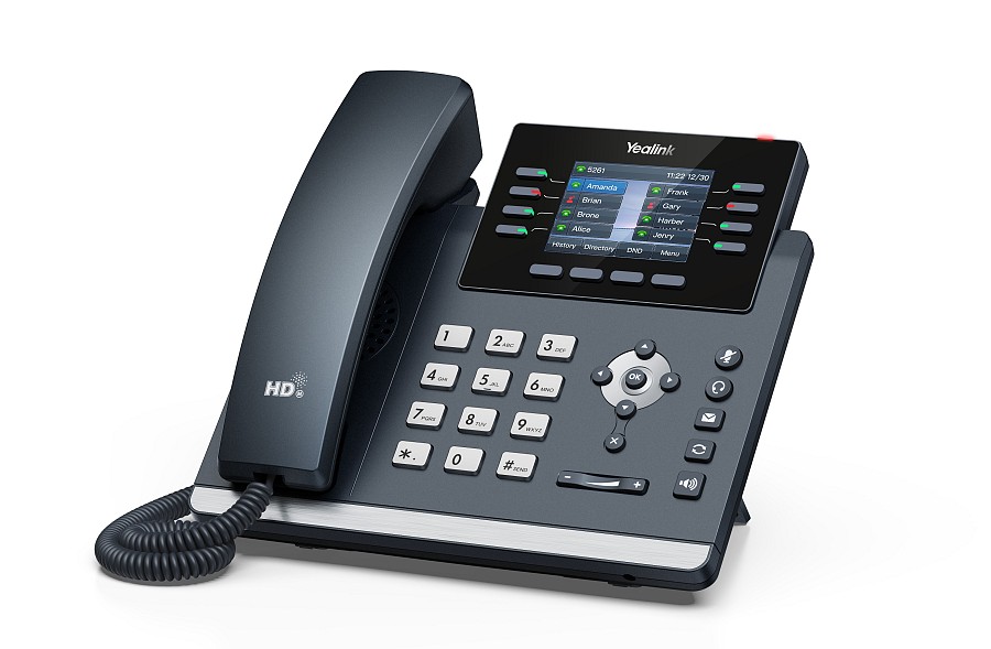 Yealink IP Phone Desktop PoE 2.8 Gigabit, USB, Expansion & Color Screen T44U