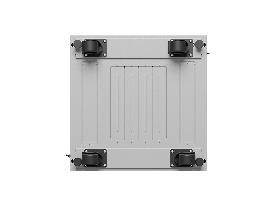 Lanberg Free Standing Cabinet 19 with Glass Door 15U 60cm Ventilation Panel with LCD, 2 Fans & Thermostat Grey (not assebled)