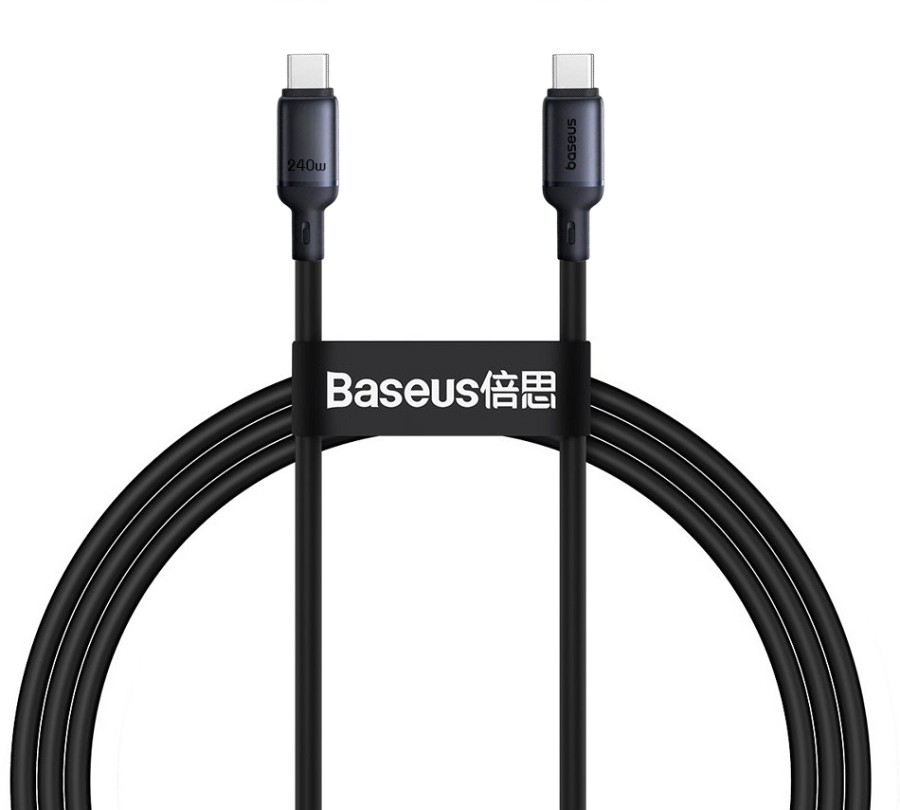 Baseus Cable USB-C to USB-C PicoGo Magnetic Silicone 240W 1.0m Black