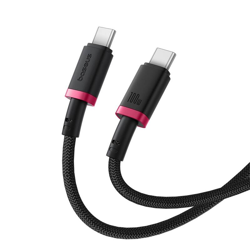 Baseus Cable USB-C to USB-C Dura Braided 2.0m 100W Black+Red