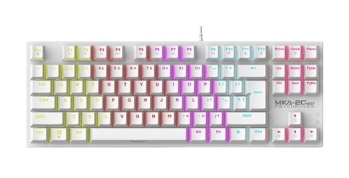 Armaggeddon MKA-2C NEO White Mechanical Gaming Keyboard 87 Linear (Red) Keys