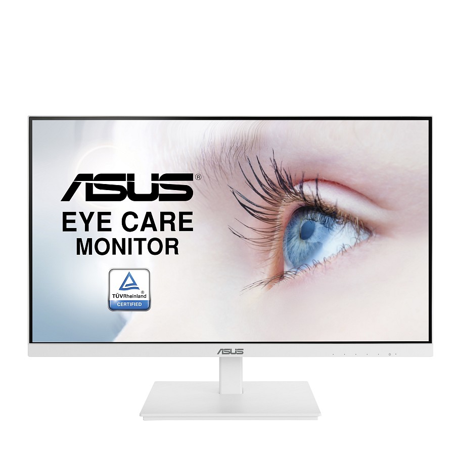 ASUS Monitor EyeCare 27 FHD 75Hz Ergonomic USB Hub Speakers Frameless White VA27DQSB-W